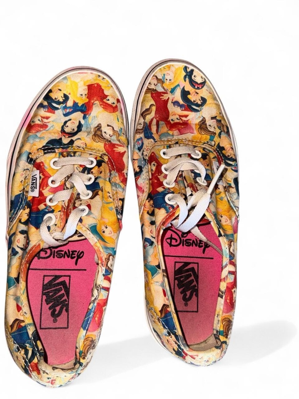 Vans Women's Multicolor Disney Princess Print Canvas Sneakers
